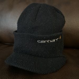 Carhartt beanie hat with brim